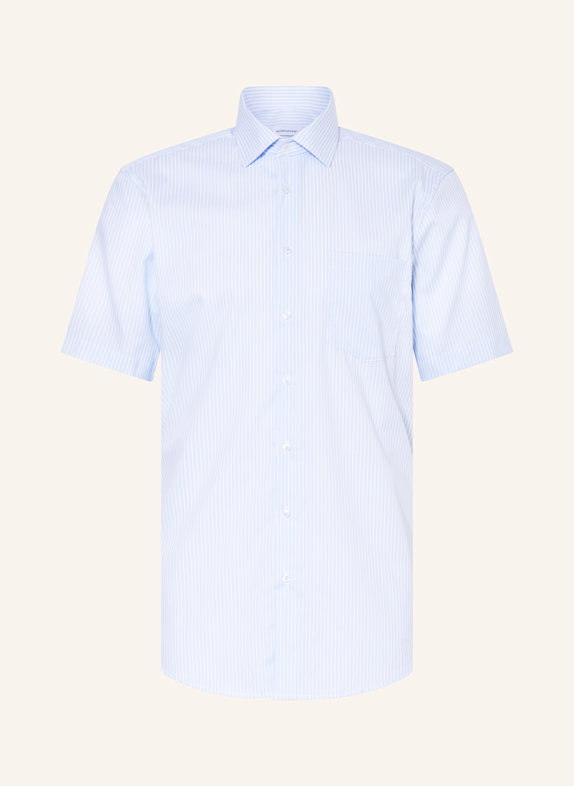seidensticker Kurzarm-Hemd Regular Fit HELLBLAU
