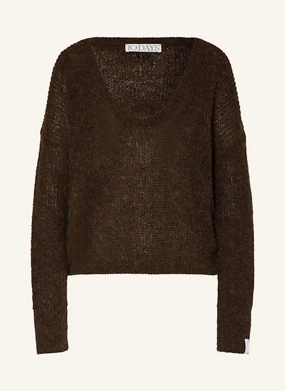 10DAYS Pullover DUNKELBRAUN