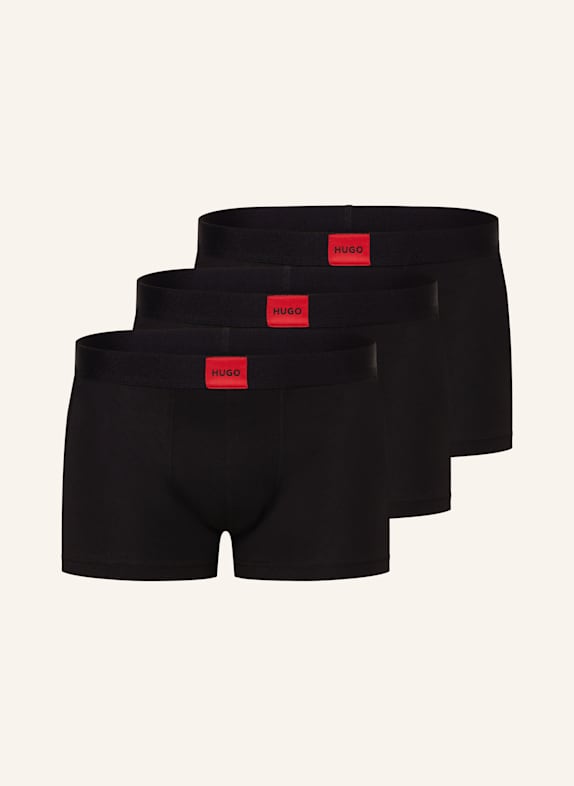 HUGO 3er-Pack Boxershorts GALAXY SCHWARZ