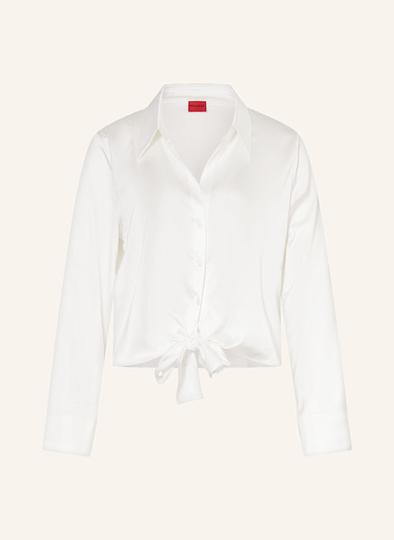 HUGO Satinbluse ERRIKA WEISS
