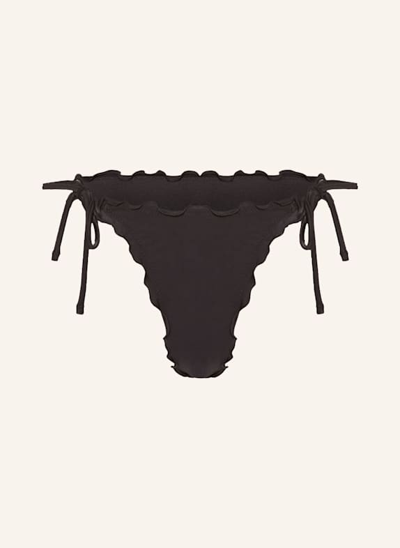 HUGO Brazilian-Bikini-Hose RUFFLE SCHWARZ