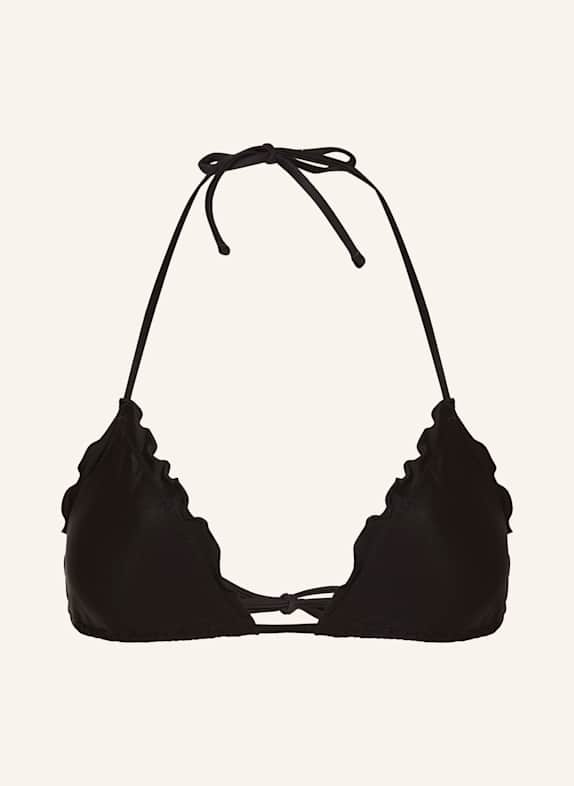 HUGO Triangel-Bikini-Top RUFFLE SCHWARZ