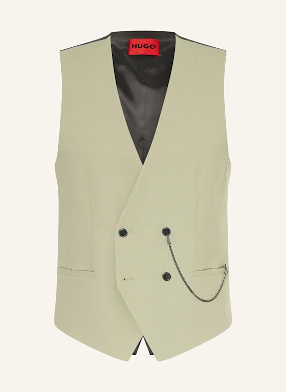 HUGO Anzugweste VIN Slim Fit 391 Open Green