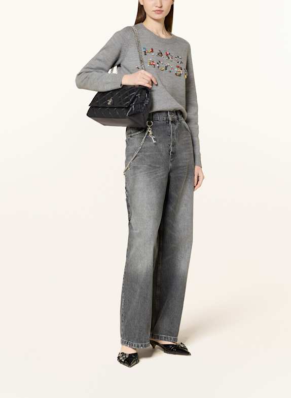 MARC JACOBS Handväska THE DUAL CHAIN BAG SVART