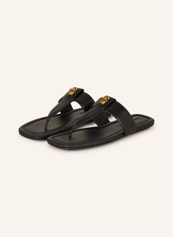 MARC JACOBS Zehentrenner THE DUAL T SCHWARZ