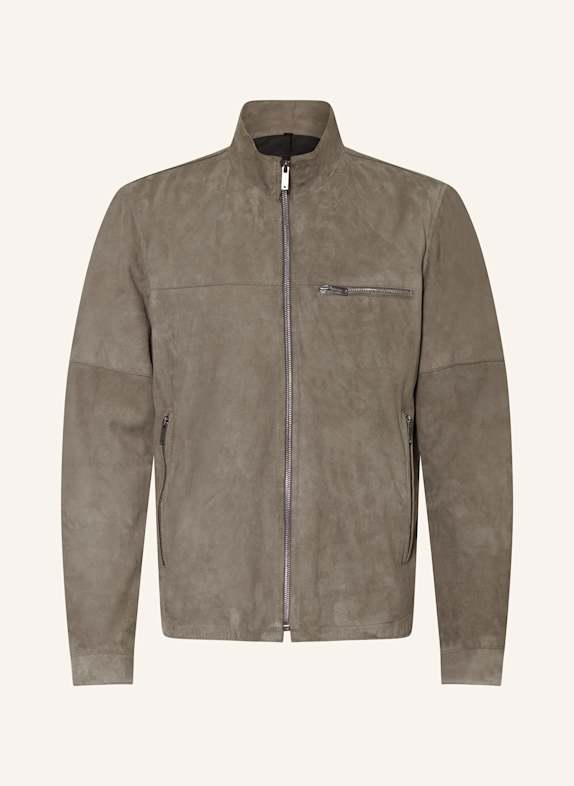 STRELLSON Lederjacke GRAU