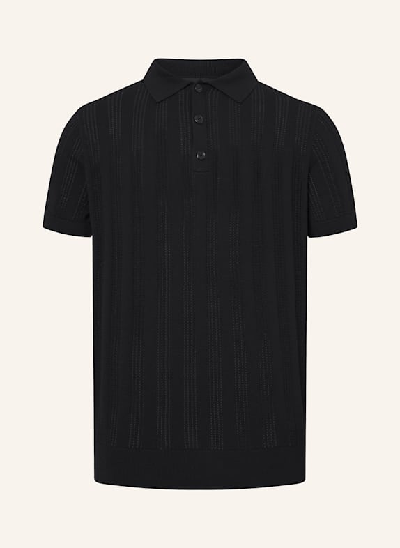 STRELLSON Strick-Poloshirt KEETH SCHWARZ