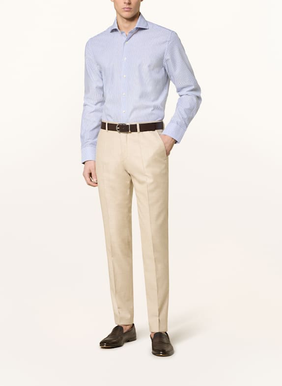 STROKESMAN'S Overhemd Regular Fit BLAUW / WIT
