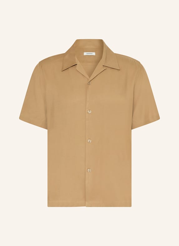 SANDRO Resorthemd Comfort Fit CAMEL