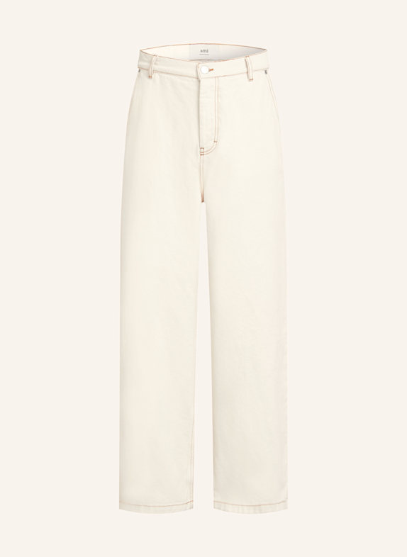 AMI PARIS Jeansy regular fit KREMOWY