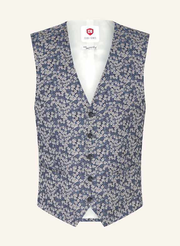CG - CLUB of GENTS Anzugweste CG PLUM Slim Fit 62 BLAU