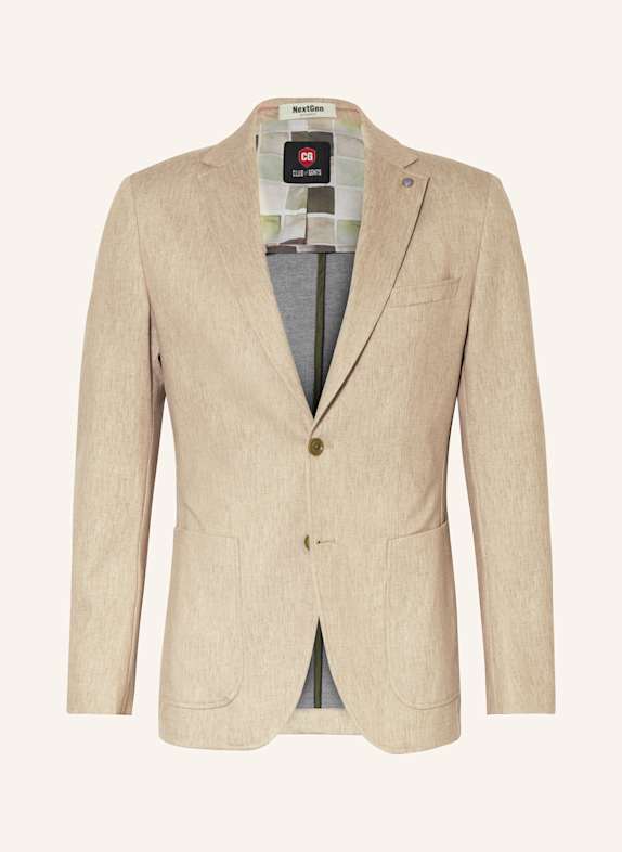 CG - CLUB of GENTS Anzugssakko CG CARTER Slim Fit aus Jersey BEIGE
