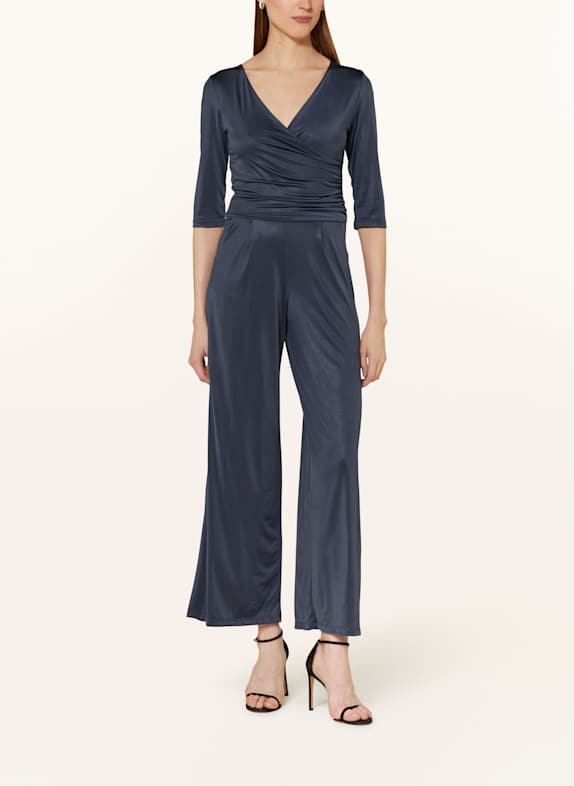 marivie Jersey jumpsuit JUMP IN! with 3/4 sleeves DARK BLUE