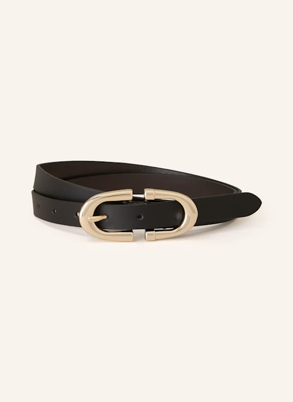 REISS Ledergürtel BAILEY SCHWARZ