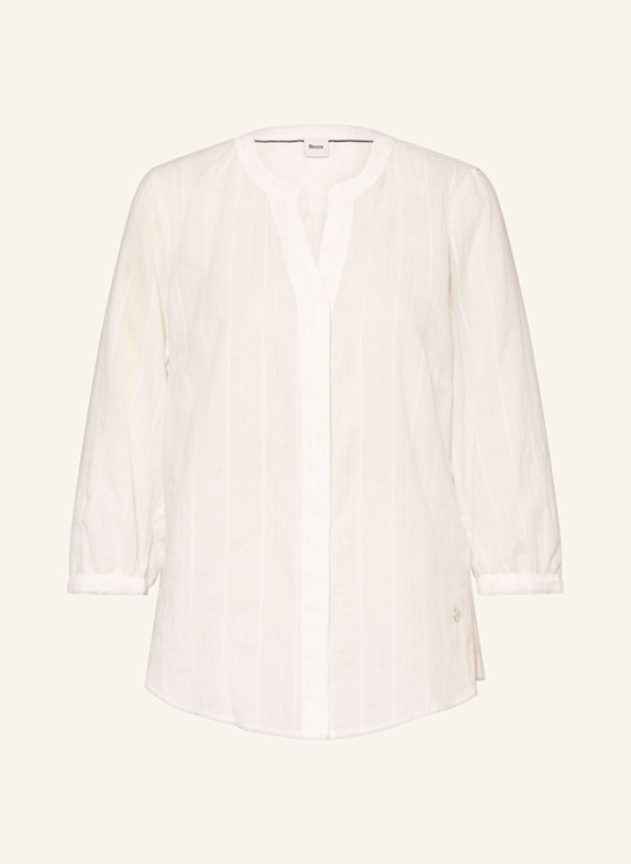 BRAX Bluse VELIA mit 3/4-Arm WEISS/ SILBER
