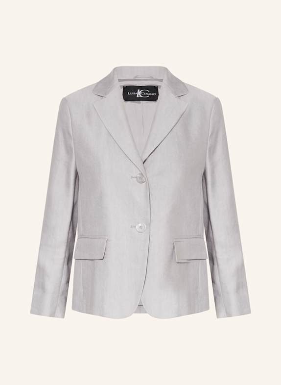 LUISA CERANO Blazer with linen LIGHT GRAY