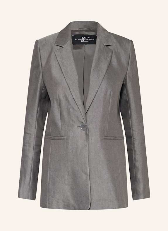 LUISA CERANO Blazer with linen GRAY