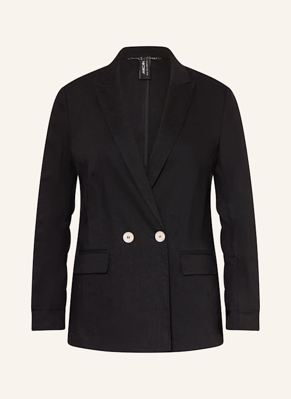 MARC CAIN Blazer with linen 900 BLACK
