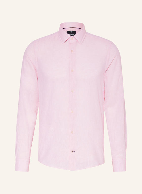 JOOP! Hemd PIT Slim Fit mit Leinen ROSA