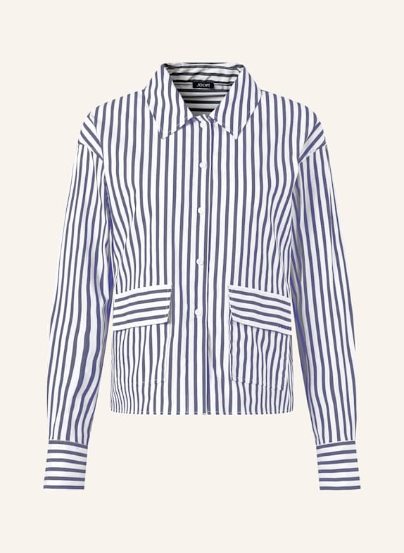 JOOP! Hemdbluse BARAA WEISS/ DUNKELBLAU