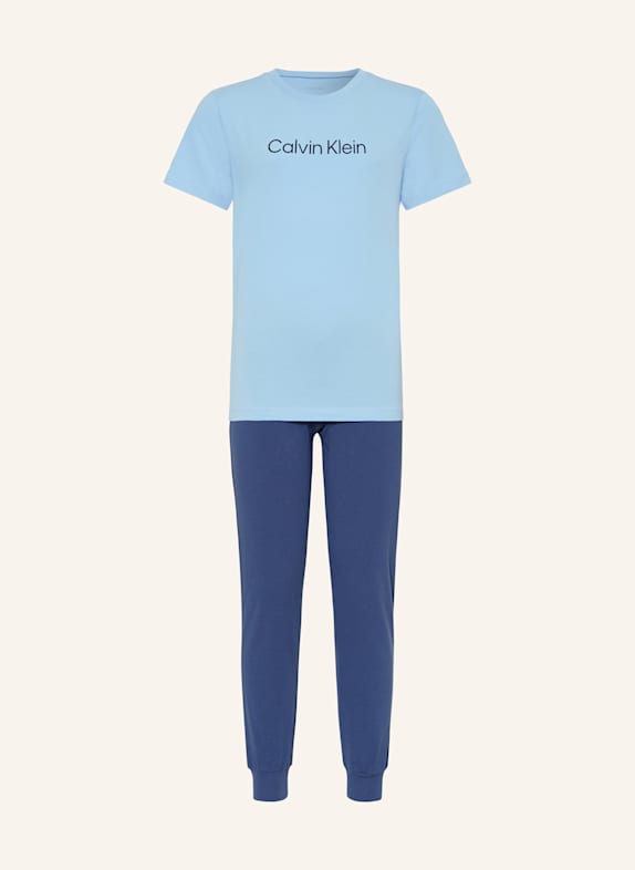 Calvin Klein Piżama JASNONIEBIESKI/ GRANATOWY