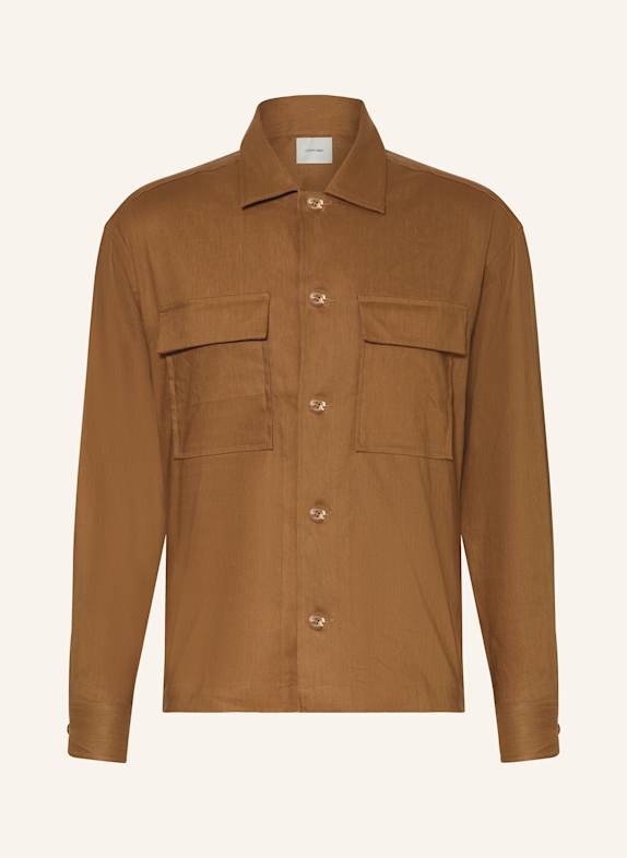 Calvin Klein Overjacket mit Leinen BRAUN
