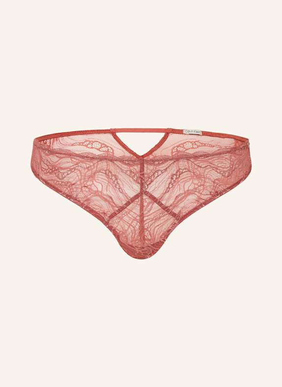 Calvin Klein Kalhotky SENSUAL STRETCH LACE SVĚTLE ČERVENÁ