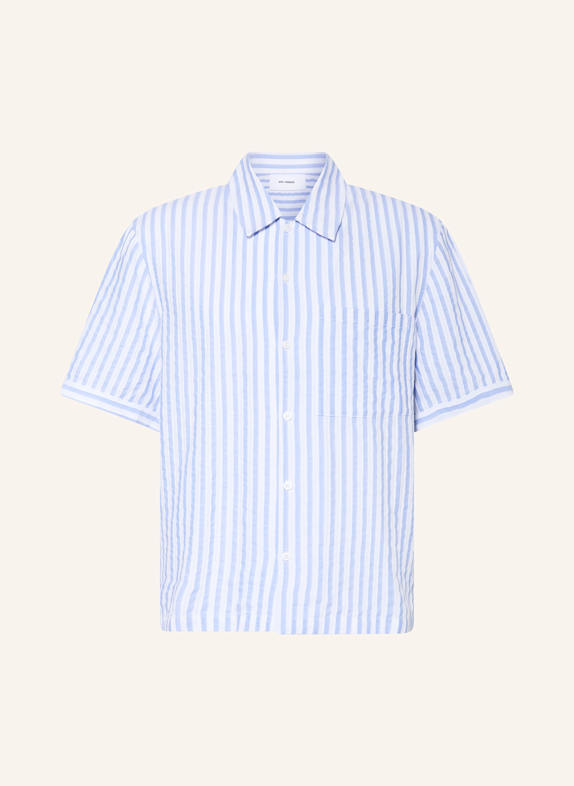 AXEL ARIGATO Kurzarm-Hemd LIDO Comfort Fit HELLBLAU/ WEISS