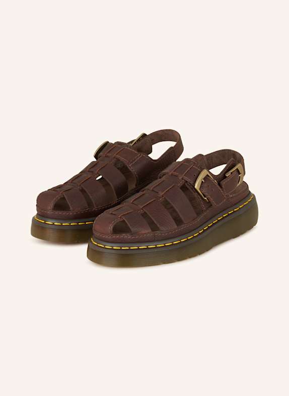 Dr. Martens Plateau-Sandalen WRENLIE Dark Brown Grizzly