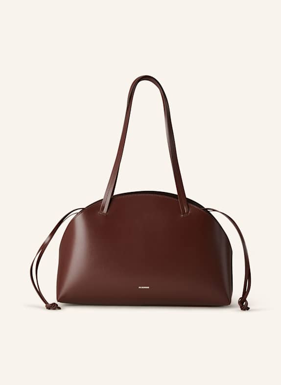 JIL SANDER Shoulder bag CURVE MEDIUM DARK BROWN