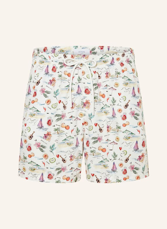 ETON Badeshorts WEISS/ GRÜN/ LILA