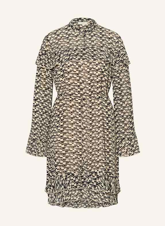 InWear CESSIEIW dress with ruffles ECRU/ BLACK