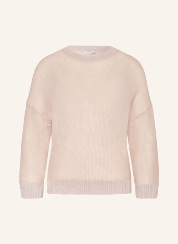 PESERICO Sweater with alpaca and glitter thread LIGHT ORANGE