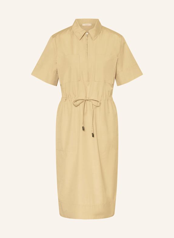 PESERICO Hemdblusenkleid BEIGE