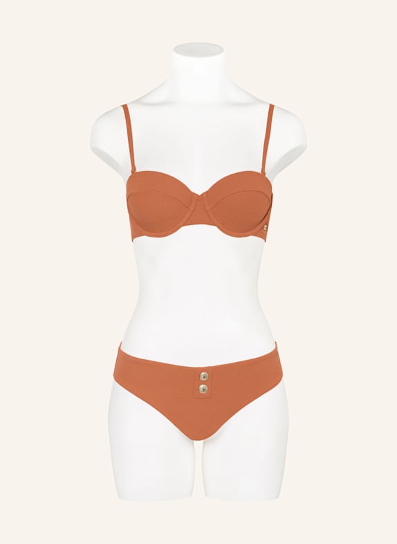 TOMMY HILFIGER Bikini top met beugels DONKERORANJE