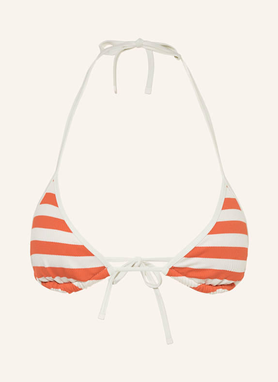 TOMMY HILFIGER Triangel-Bikini-Top ORANGE/ WEISS