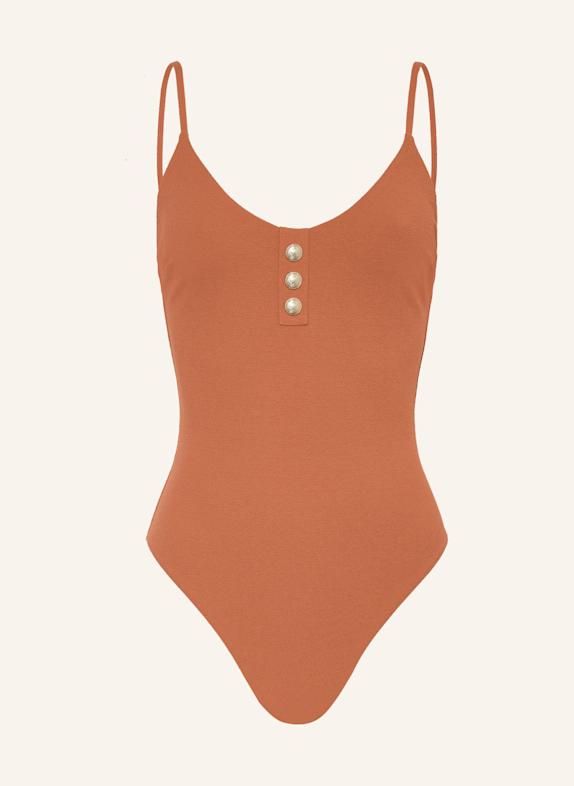 TOMMY HILFIGER Badeanzug DUNKELORANGE