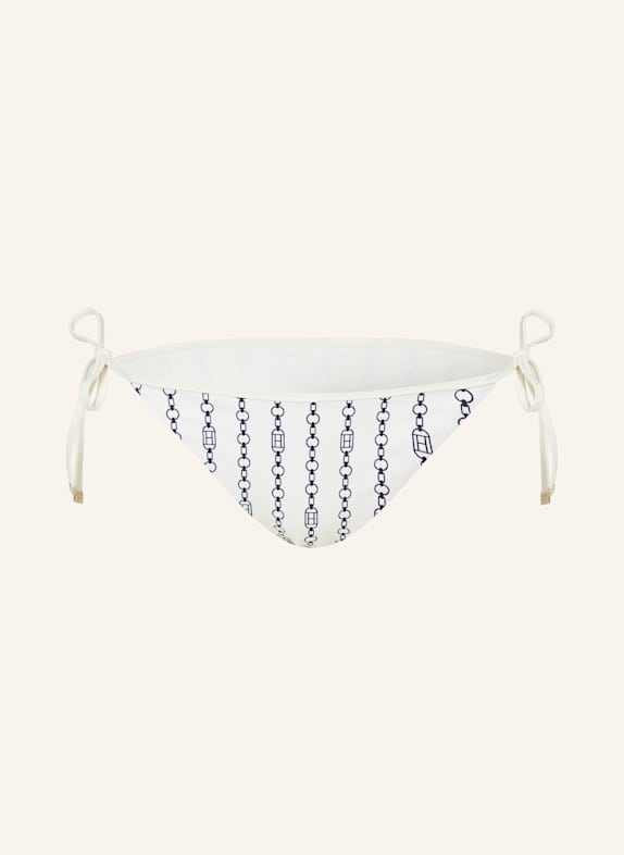 TOMMY HILFIGER Triangel-Bikini-Hose ECRU/ DUNKELBLAU