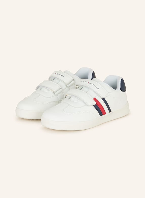 TOMMY HILFIGER Sneaker WEISS/ DUNKELBLAU