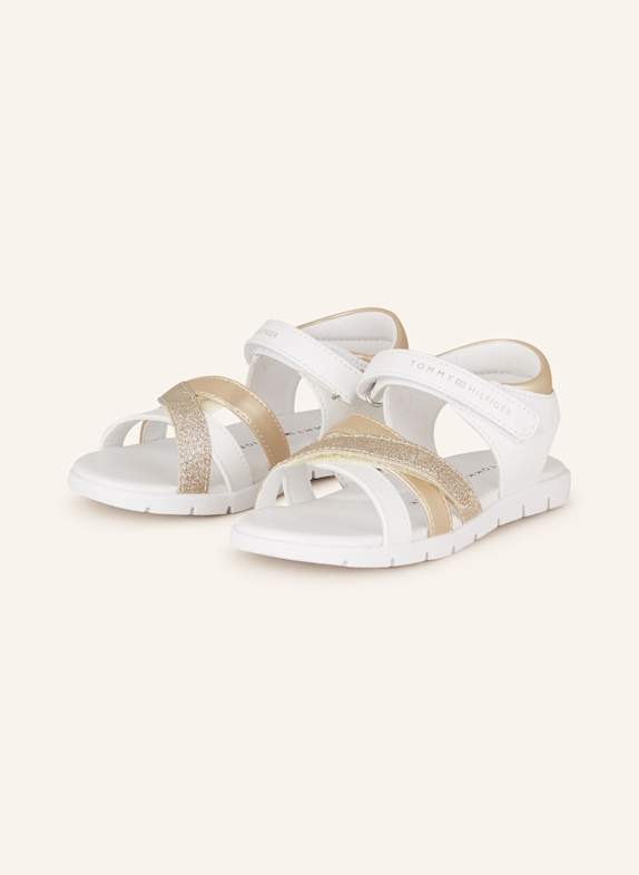 TOMMY HILFIGER Sandalen WEISS/ GOLD