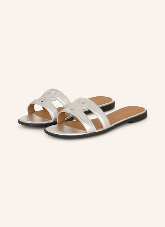 TOMMY HILFIGER Pantoletten SILBER