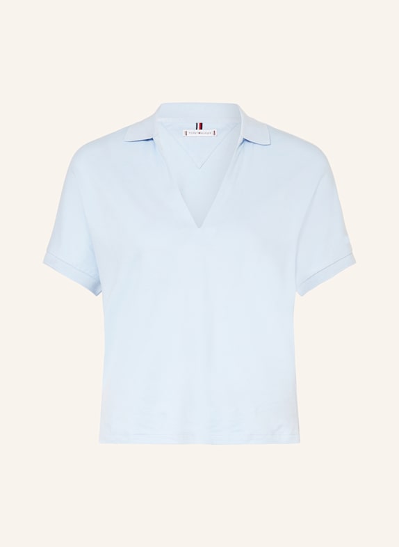 TOMMY HILFIGER Piqué-Poloshirt HELLBLAU