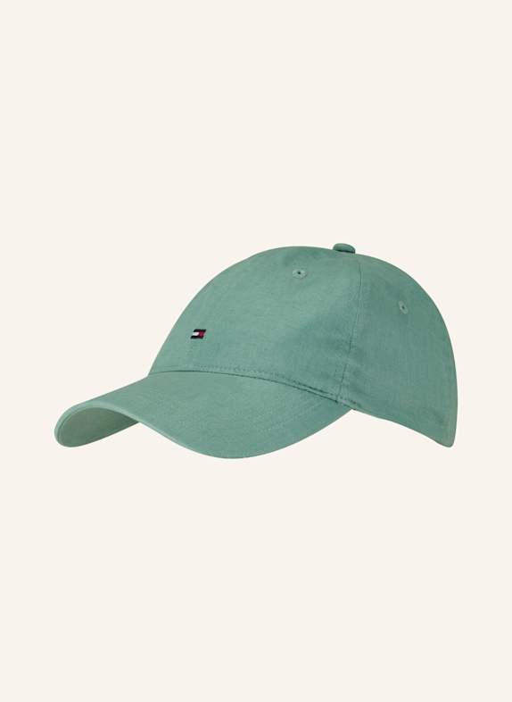 TOMMY HILFIGER Leinen-Cap HELLGRÜN