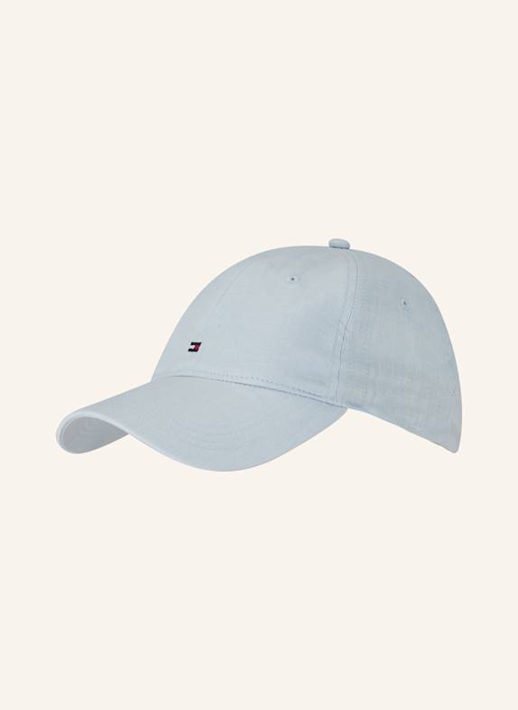 TOMMY HILFIGER Leinen-Cap HELLBLAU