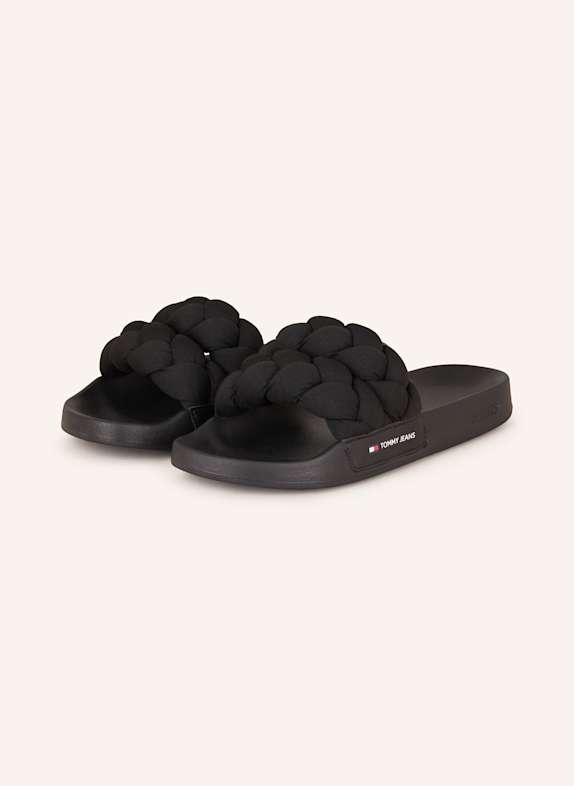 TOMMY HILFIGER Pantoletten SCHWARZ