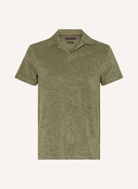 TOMMY HILFIGER Frottee-Poloshirt OLIV