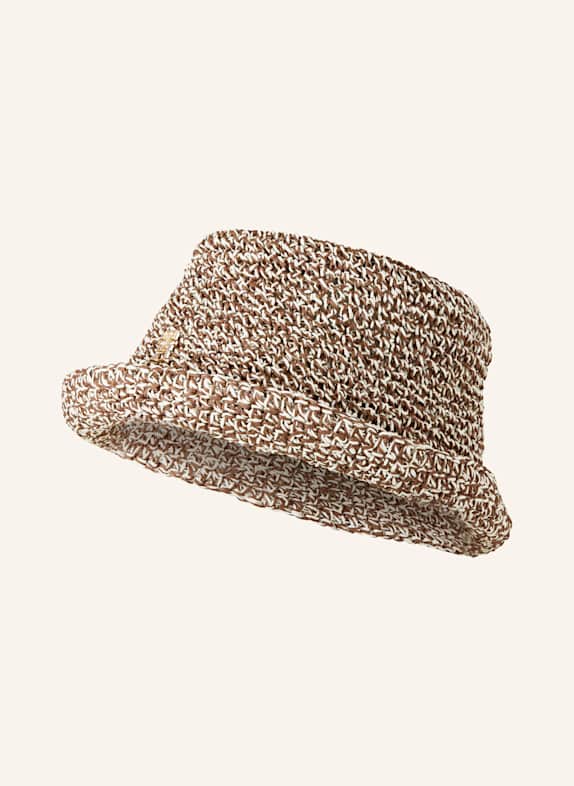 TOMMY HILFIGER Bucket-Hat ECRU/ BRAUN