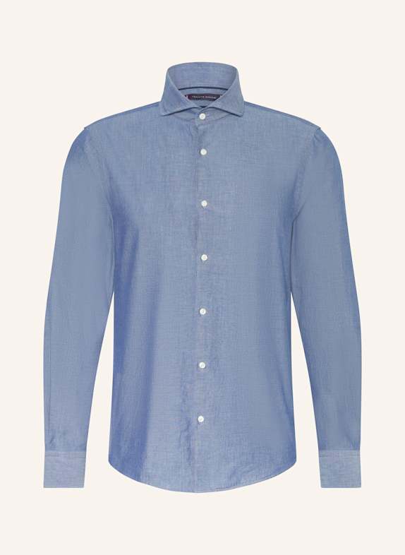 TOMMY HILFIGER Shirt Slim Fit in denim look DARK BLUE