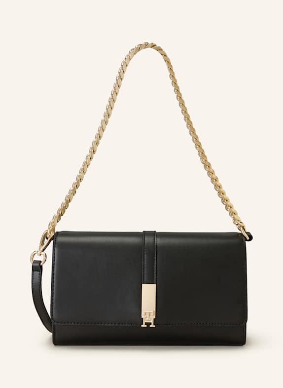 TOMMY HILFIGER Schultertasche SCHWARZ