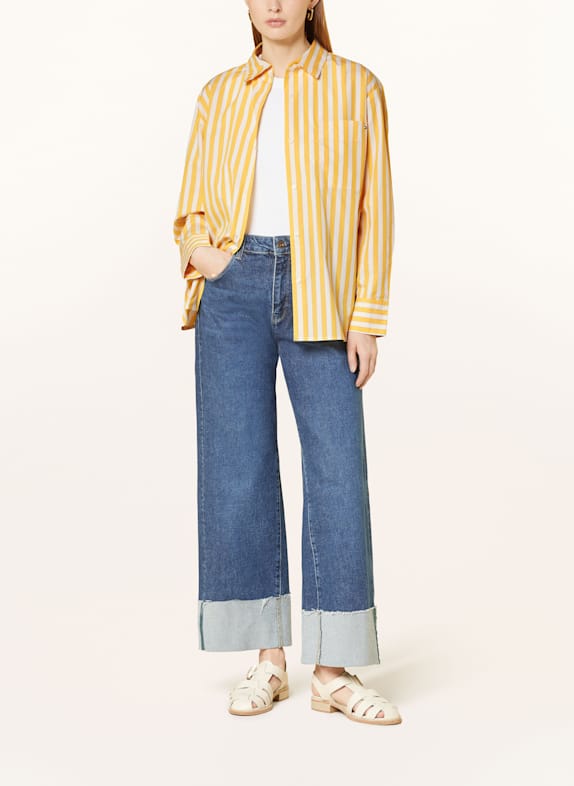 TOMMY HILFIGER Hemdbluse DUNKELGELB / ECRU